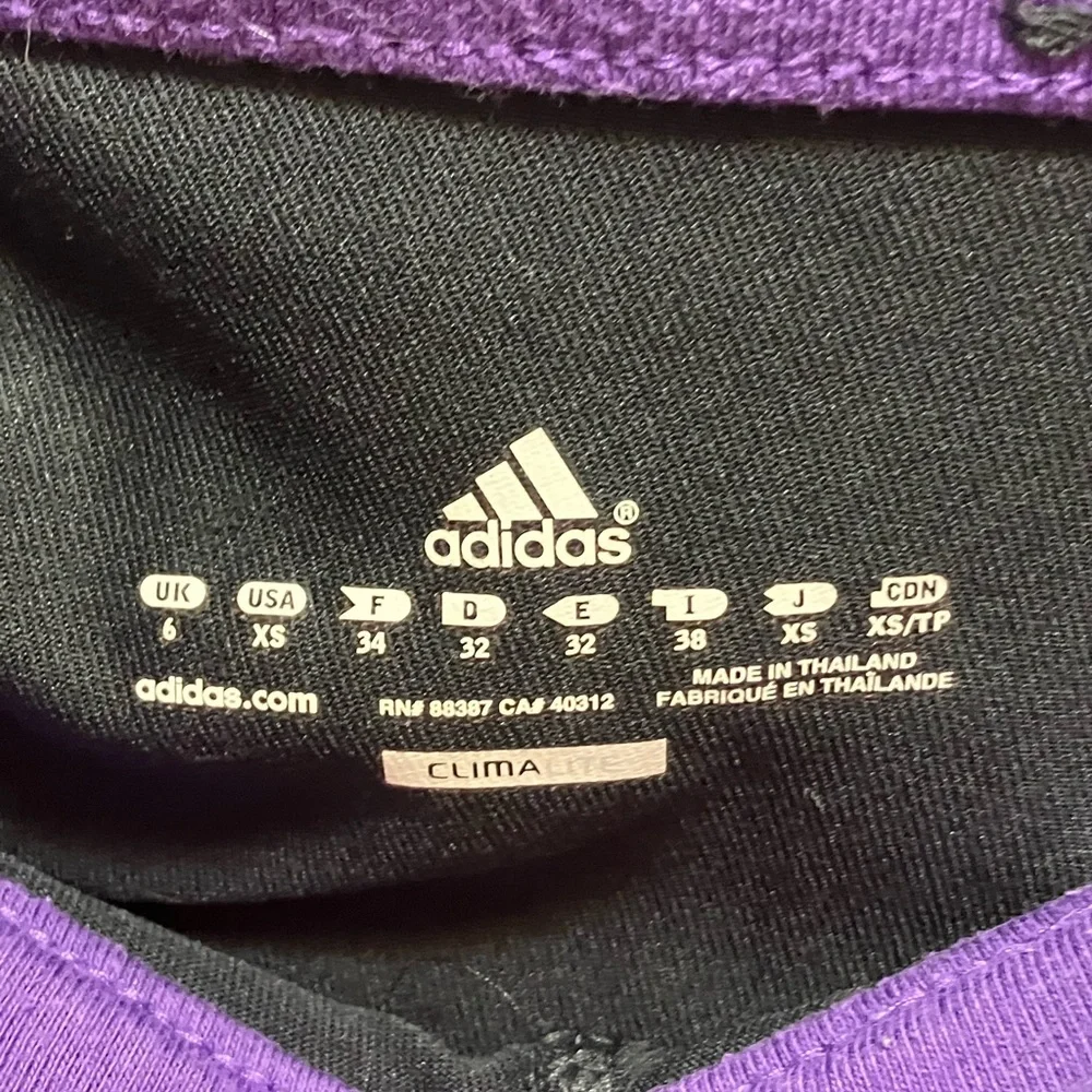 Purple and Black Lounge Pants adidas size xs - Picture 5 of 6